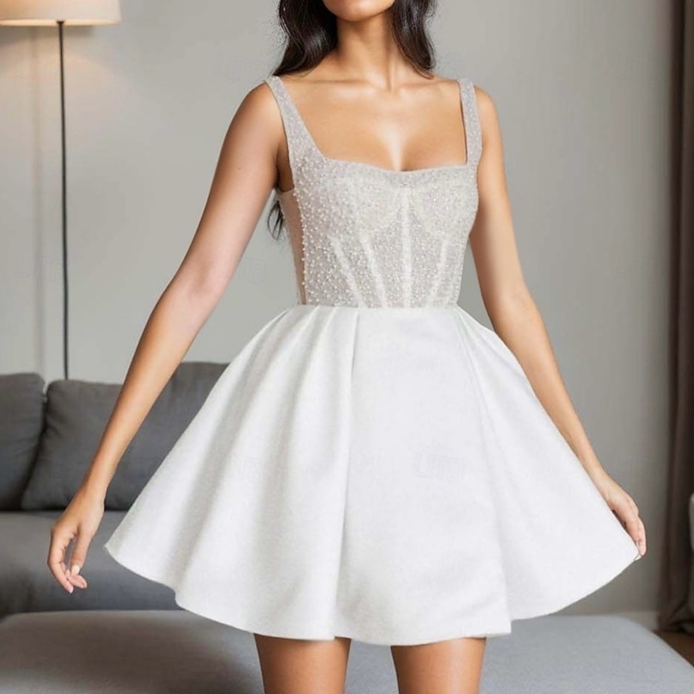 Mini White Dress